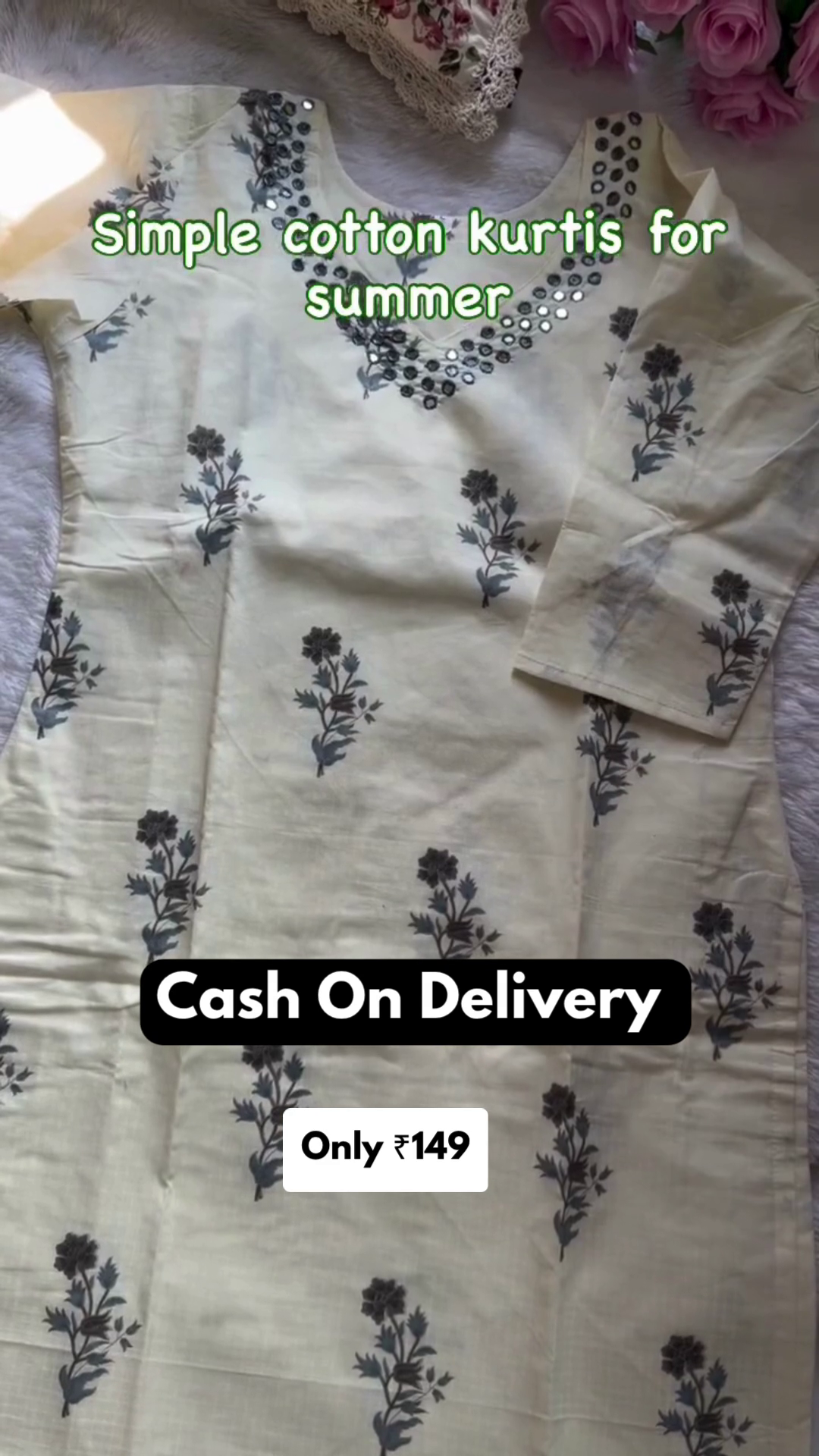 Women’s Simple Cotton Kurti - Image 5