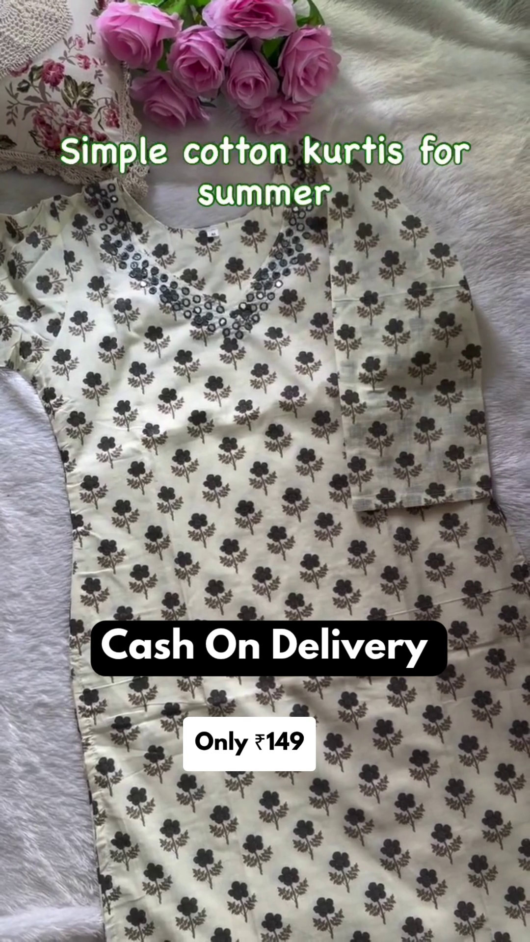 Women’s Simple Cotton Kurti - Image 4