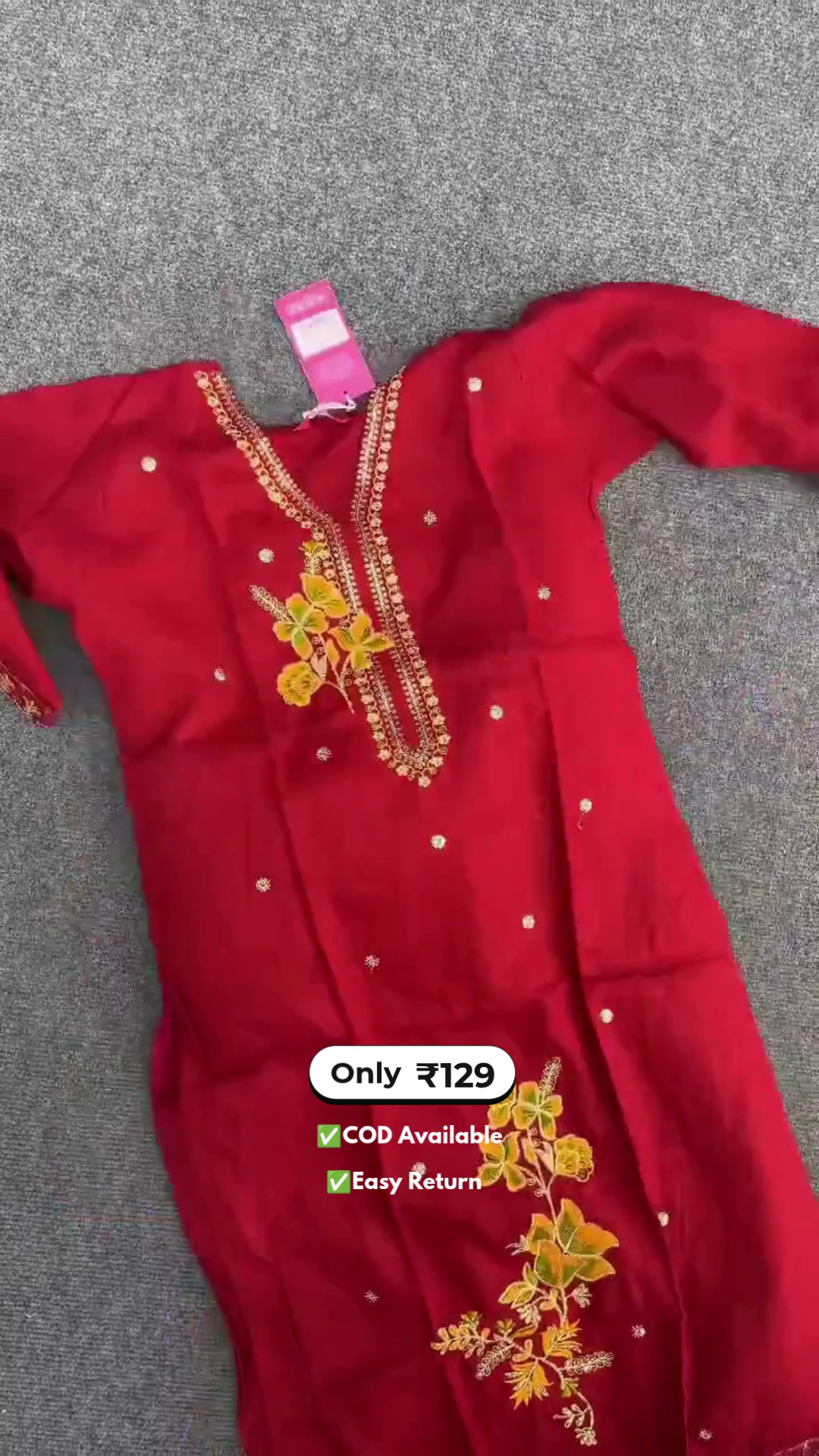 Women's Long Kurti with Palazzo Set