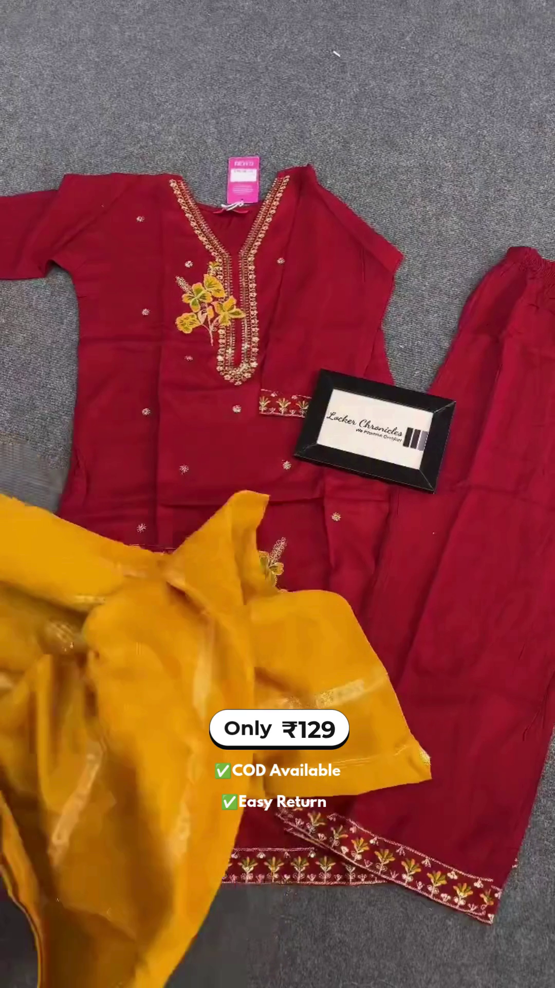 Women's Long Kurti with Palazzo Set - Image 2