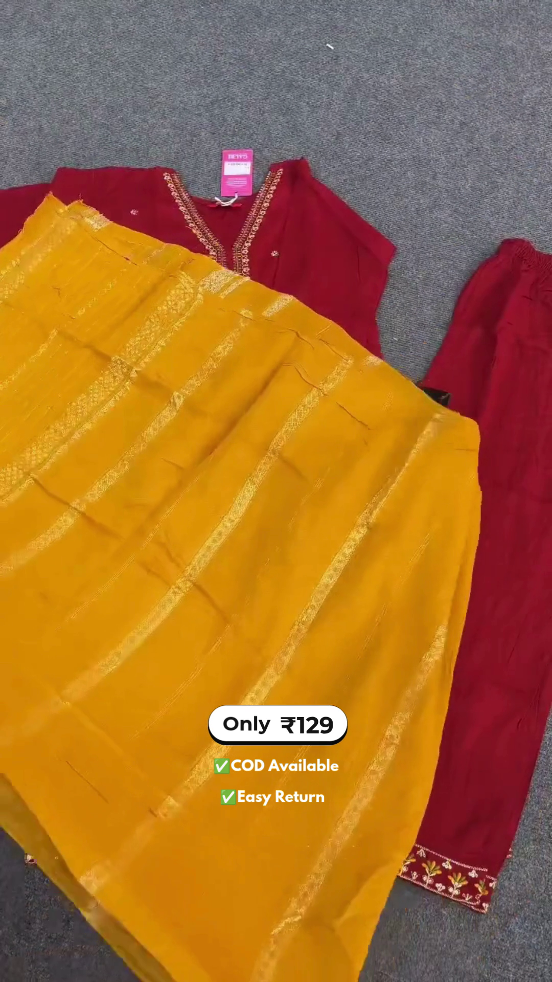 Women's Long Kurti with Palazzo Set - Image 4