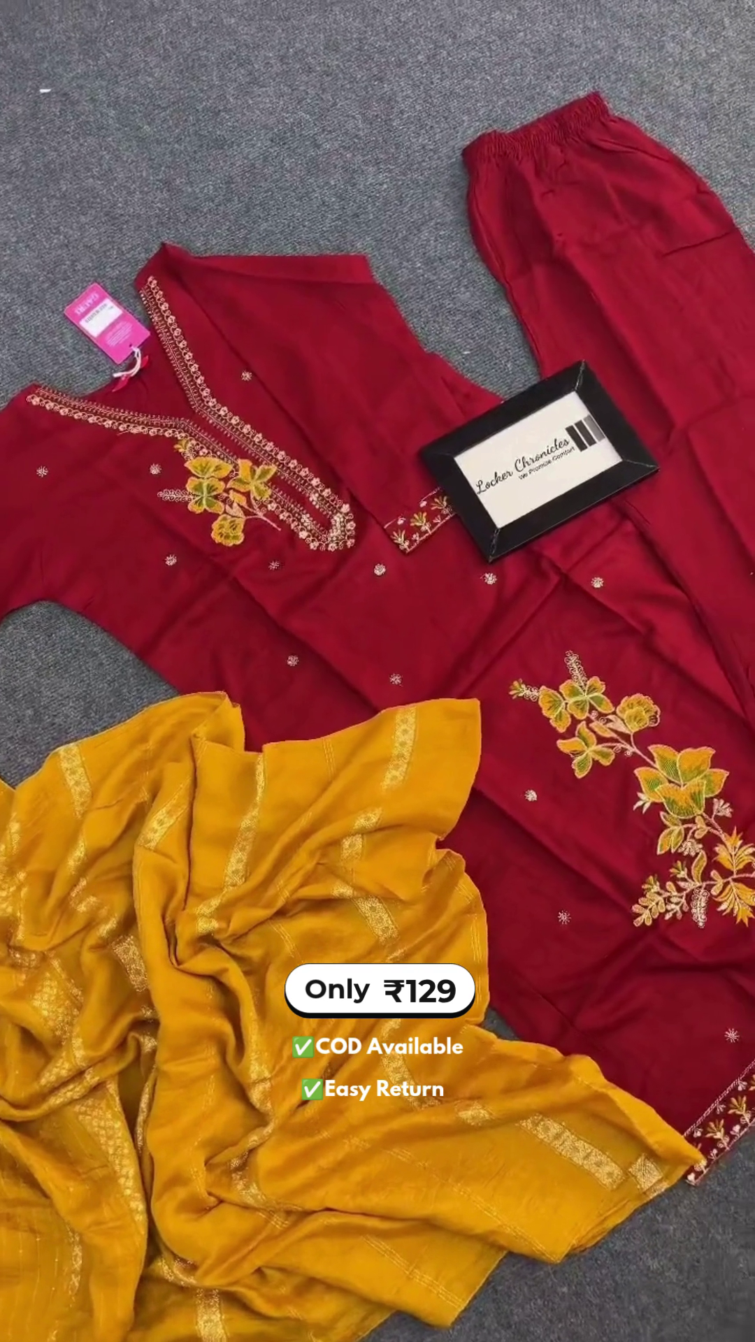 Women's Long Kurti with Palazzo Set - Image 3